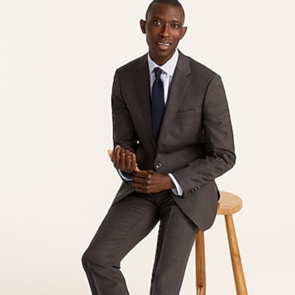 J crew ludlow slim fit suit jacket Italian stretch wool charcoal - Picture 1 of 6